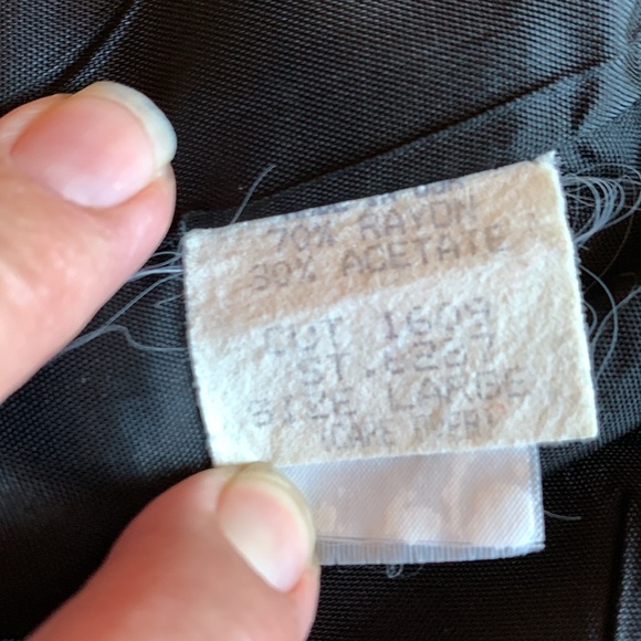 Vintage 1980’s/1990’s Nina K, whimsy goth long sleeve solid black jacket. Size L - Picture 9 of 17